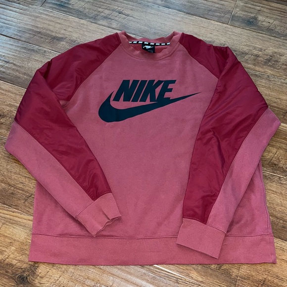 Nike Sweaters - Nike Red Crew Neck Sweater